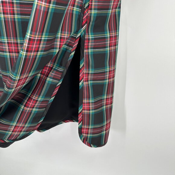 Tuckernuck Women's Highland Tartan Demy Dress sz L NWT Long Sleeve Shift Maxi - Picture 6 of 9